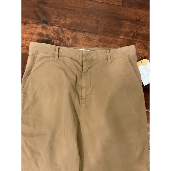 Nili Lotan Light Brown (ISSUE - 2609988) Khaki Chino Tapered Leg Pants, Size 30 - Picture 2 of 5